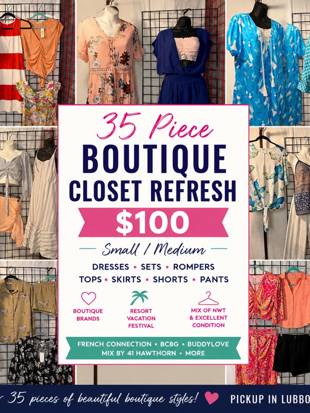 Boutique Closet Refresh - 35 Piece Assortment (Small/Medium)